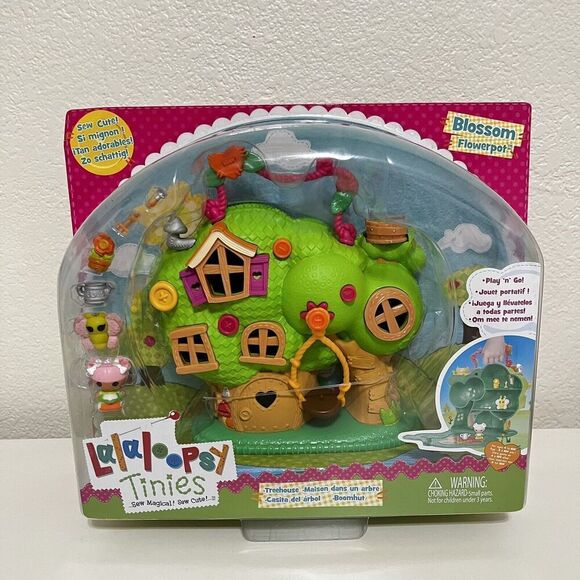 Lalaloopsy Tinies Treehouse Blossom Flowerpot Play n Go Playset 2014 NEW - Picture 8 of 16